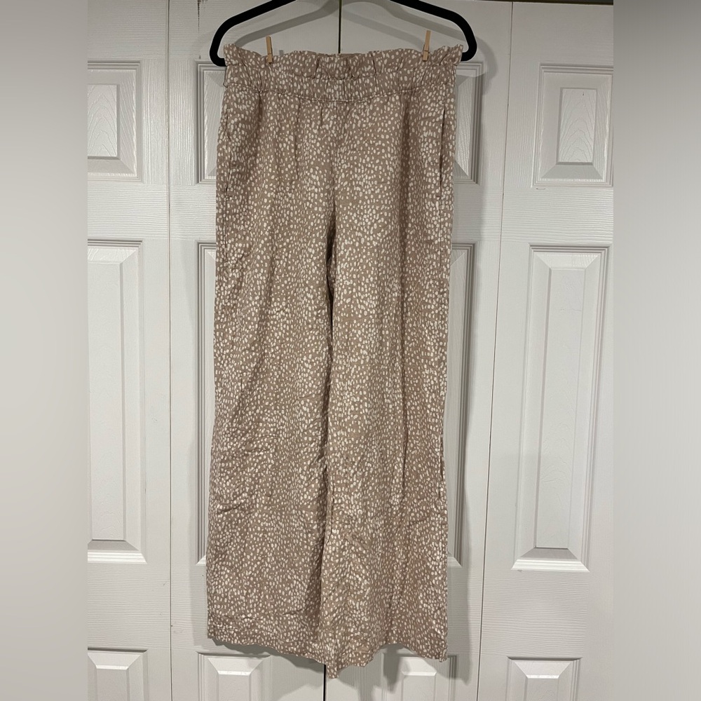 Express high rise wide leg linen pants